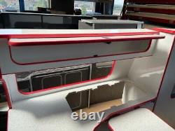 Assembled T5 T6 VW Transporter SWB Kitchen Furniture & Upholstered Front Seats