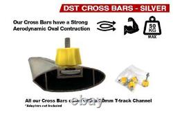 FITS VW T5 T6 Transporter Roof Rack Rails/Cross Bars Set SWB SATIN SILVER OE