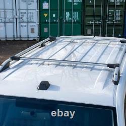 Fits Vw T5 03-15 Transporter Swb Silver Roof Bars & Cross Bar Set Roof Rack Rail