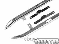 Fits Vw T5 Caravelle Swb 0309 Sportline Angled Trapezoid Side Bar Stainless