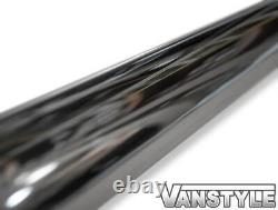 Fits Vw T6.1 Transporter 19 Swb Chrome Stainless Steel Side Bars Slash Cut