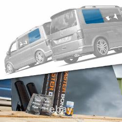 Fits Vw T6 15 Blackout Tint Left Right Side Rear Fixed Glass Swb Twin Fit Kit