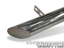 For Vw T6.1 Caravelle 19 Swb Polished Chrome Stainless Steel Side Bar Slash Cut