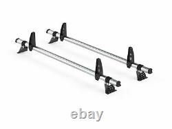 Rhino Delta 2 Bar Roof Bars Ladder Roller for VW Transporter T6 SWB, Tailgate