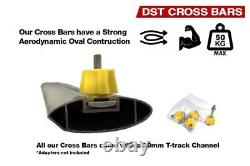 Roof Rack Rails & Cross Bar Set Satin Silver For Vw T5 T6 Transporter Swb