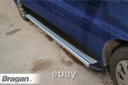 Running Boards MY3 To Fit Volkswagen Transporter T6 Caravelle SWB 15-22 SILVER