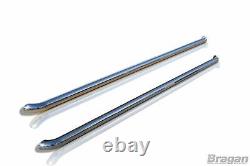 Side Bars CURVED To Fit Volkswagen Transporter T5 2004-2010 SWB Stainless Van