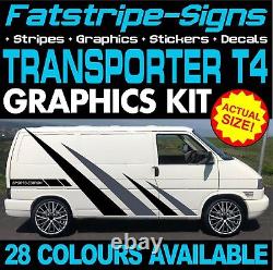 To fit VW TRANSPORTER T4 GRAPHICS STICKERS STRIPES DECALS DAY VAN CAMPER SWB LWB
