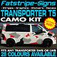 To Fit Vw Transporter T5 Camo Graphics Stickers Stripes Decal Van Camper Swb Lwb