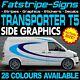 To Fit Vw Transporter T5 Graphics Stickers Stripes Decals Day Van Camper Swb Lwb