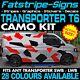 To Fit Vw Transporter T6 Camo Graphics Stickers Stripes Day Van Camper Swb Lwb