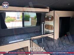 VW TRANSPORTER SWB Plain Ply Camper Van Flat packed Kitchen Fridge Units