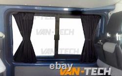 VW Transporter T4 Blackout Interior Full Curtain Pack Tailgate SWB BLACK