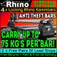 Vw Transporter T5 T6 Roof Rack Bars X4 Locking Rhino Kammbars Swb-lwb 2002-2022
