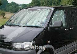 VW Transporter T5 T6 Thermal Blinds Windscreen Covers Silver Screen Mat Set SWB
