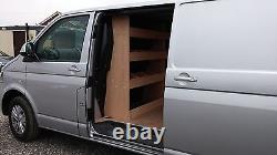 VW Transporter T5 Van Racking SWB COMPLETE Plywood Shelving Tool Storage System