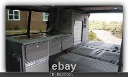 Vw Transporter T4 T5 Swb Camper Van Kitchen Unit Grey Driftwood Lightweight Ply