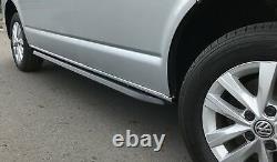 Barres Latérales Noires De Style Oe Pour Volkswagen Transporter T5 Swb