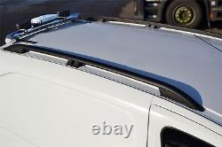 Barres de toit NOIR pour VW Transporter T5 Caravelle 04-15 SWB en aluminium métallique