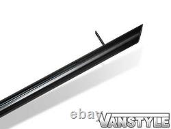 Pour Vw T6 Transporter 1519 Swb Gloss Black Steel Side Protection Bars Slash Cut